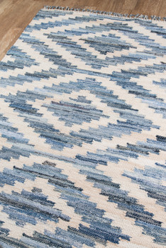 Novogratz California CAL-2 Blue Hand Woven Area Rugs