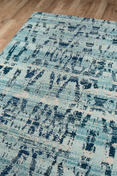 Momeni Casa CAS-4 Ocean Blue Machine Made Area Rugs