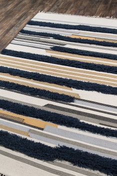 Novogratz Indio IND-6 Navy Hand Made Area Rugs