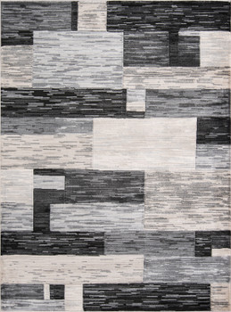 Momeni Logan LGN-3 Charcoal Machine Made Area Rugs