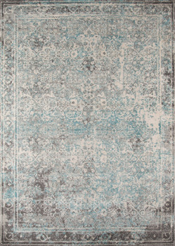 Momeni Luxe LX-16 Turquoise Machine Made Area Rugs