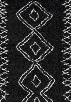 Momeni Maya MAY-1 Black Machine Made Area Rugs