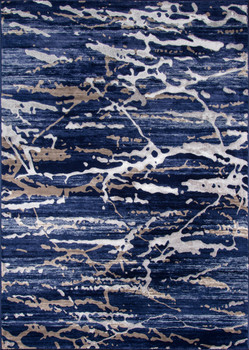 Momeni Monterey MO-01 Blue Machine Made Area Rugs