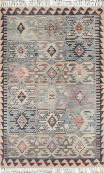 Momeni Nomad NOM-1 Blue Hand Knotted Area Rugs