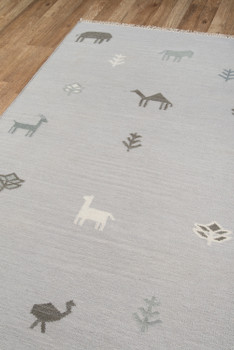 Erin Gates Thompson THO-2 Grey Hand Woven Area Rugs