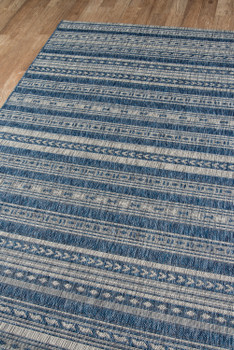 Novogratz Villa VI-04 Blue Machine Made Area Rugs
