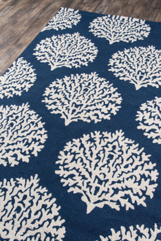 Momeni Veranda VR-45 Navy Hand Hooked Area Rugs