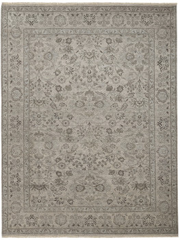 Amer Rugs Nuit Arabe NUI-5 Linen Gray Hand-knotted Area Rugs