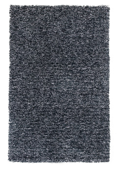 KAS Rugs Bliss 1583 Black Heather Shag Hand-woven Area Rugs