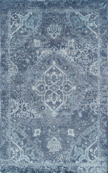 Dalyn Antigua AN7 Navy Machine Woven Area Rugs