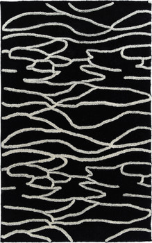 Dalyn Pesario PE3 Black Tufted Area Rugs