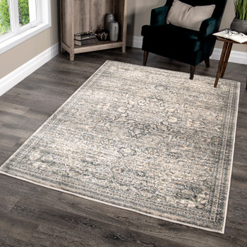 Palmetto Living Riverstone Pembroke Cloud Grey Machine Woven Area Rugs