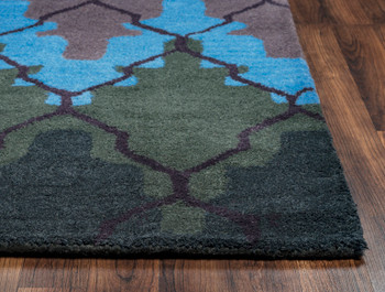 Rizzy Home Bradberry Downs BD8819 Trellis Hand Tufted Area Rugs