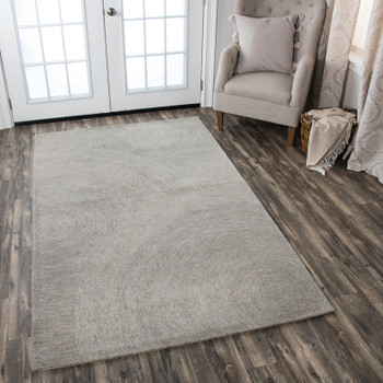 Rizzy Home Brindleton BR800A Swirl Hand Tufted Area Rugs