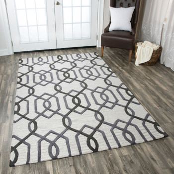 Rizzy Home Caterine CE9526 Trellis Hand Tufted Area Rugs