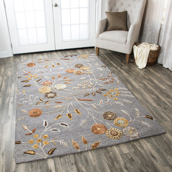 Rizzy Home Eden Harbor EH8636 Floral Hand Tufted Area Rugs