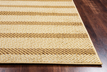 Rizzy Home Millington MG4767 Striped Power Loomed Area Rugs