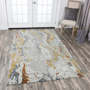 Rizzy Home Mod MO575A Abstract Hand Tufted Area Rugs