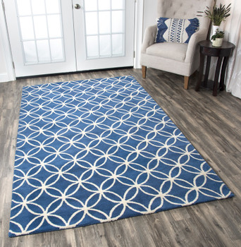 Rizzy Home Opus OP8120 Geometric Hand Tufted Area Rugs