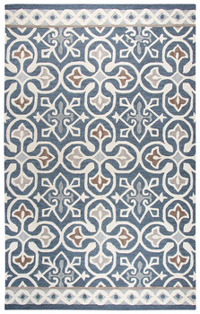 Rizzy Home Opulent OU574A Medallion Hand Tufted Area Rugs