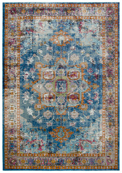 Rizzy Home Princeton PRI102 Medallion Power Loomed Area Rugs