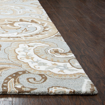 Rizzy Home Suffolk SK325A Paisley Hand Tufted Area Rugs