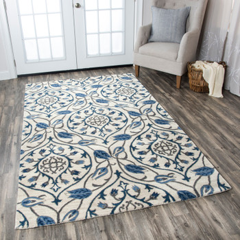 Rizzy Home Valintino VN9522 Ornamental Hand Tufted Area Rugs