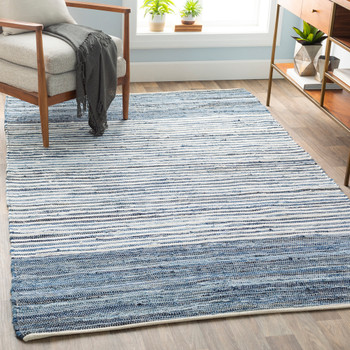 Livabliss Denim DNM-1001 Cottage Hand Loomed Area Rugs