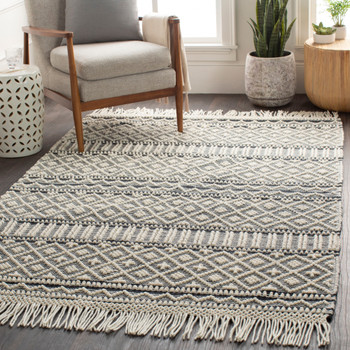Surya Farmhouse Tassels FTS-2300 Cottage Hand Woven Area Rugs