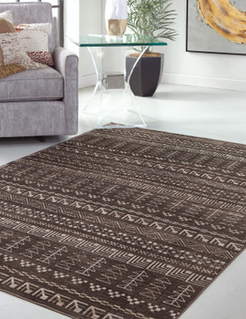 Abacasa Sonoma 7293 Machine-woven Brown, Natural, Ivory Area Rugs