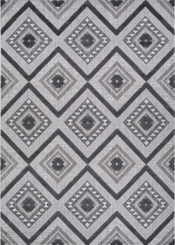 Couristan Veranda Boho Light Grey/anthracite Indoor/outdoor Area Rugs