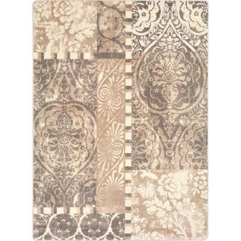 First Take Royal Mosaic French Cream Area Rugs