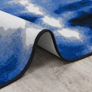 First Take Sound Off Cobalt Area Rugs