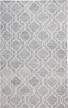 Feizy 8775FGRY Belfort Hand Tufted Gray / Ivory Area Rugs
