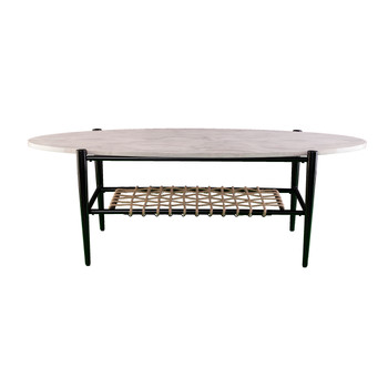 Relckin Faux Marble Cocktail Table