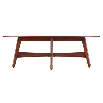 Rhoda Oval Midcentury Modern Coffee Table