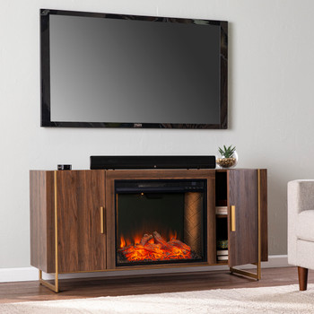 Dashton Smart Fireplace W/ Media Storage