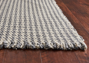 KAS Rugs Maui 1342 Ivory/grey Houndstooth Hand-woven Area Rugs