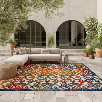Nourison Aloha Alh21 Multicolor Area Rugs
