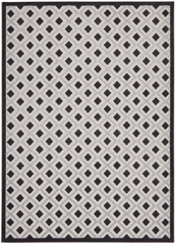 Nourison Aloha Alh26 Black White Area Rugs