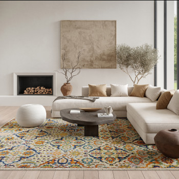 Nourison Allur Alr03 Ivory Multicolor Area Rugs
