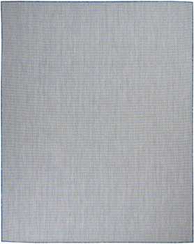 Nourison Courtyard Cou01 Ivory Blue Area Rugs