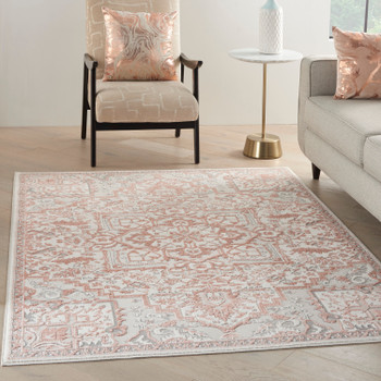Nourison Elation Etn10 Ivory Brick Area Rugs