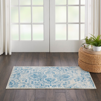 Nourison Jubilant Jub05 Blue Area Rugs