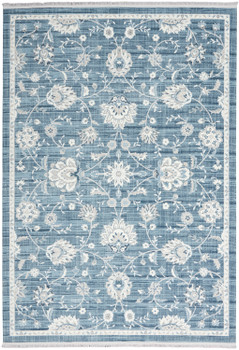 Nourison Lennox Len01 Blue/ivory Area Rugs