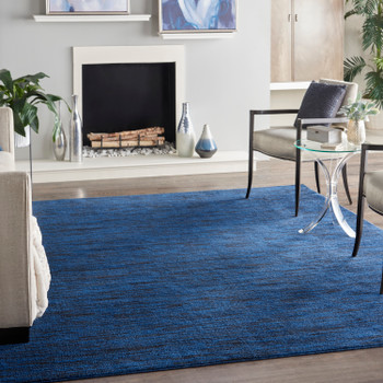 Nourison Nourison Essentials Nre01 Midnight Blue Area Rugs