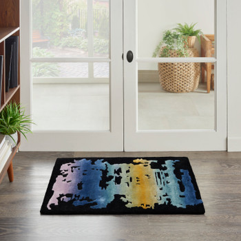 Nourison Prismatic Prs23 Black/multi Area Rugs