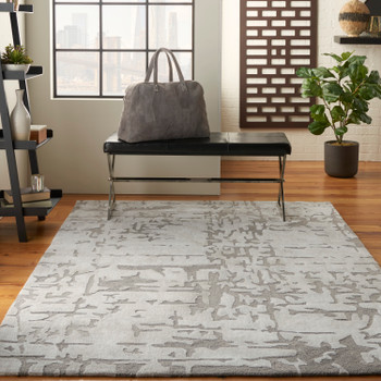 Nourison Symmetry Smm03 Ivory/taupe Area Rugs