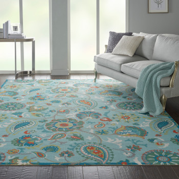 Waverly Sun N' Shade Snd73 Light Blue Area Rugs