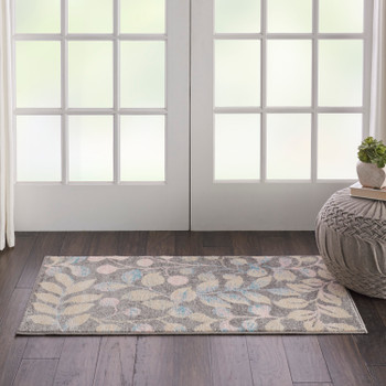 Nourison Tranquil Tra03 Grey/beige Area Rugs
